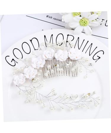 FRCOLOR Pearl Hair Accessories Wedding Barrette Wedding Rhinestone pearl hair clips Rhinestone Bridal pearl hair for women hair combs for women Small and fresh Miss Women Hair Accessories - Buy Online on GoSupps.com