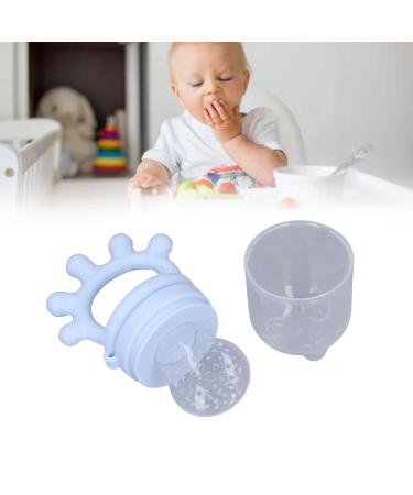 Baby Fruit Feeder - Silicone Teething Toy for Easy Feeding & Nutrition | Washable Light Blue - Buy Online on GoSupps.com