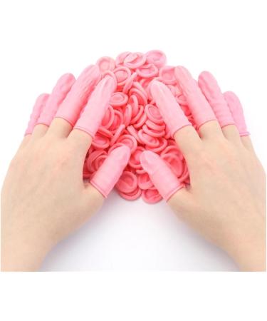 100PCS Disposable Rubber Gloves - Non-Slip Anti-Static Latex Finger Protectors for Nail Care - Black - Buy Online on GoSupps.com