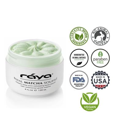 Raya Royal Matcha Souffl Facial Cleanser (100) | Exfoliating Face Wash for Oily and Combination Skin | Helps Clear Clogged Pores and Smooth Complexion - Buy Online on GoSupps.com