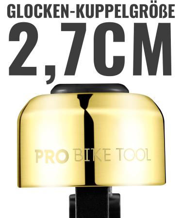Pro Bike Tool Bicycle Bells - Clear Ringtone for Adults & Kids - Perfect for Street Mountain Beach Cruiser Bicycles - Premium Brass Bicycle Accessories - Buy Online on GoSupps.com