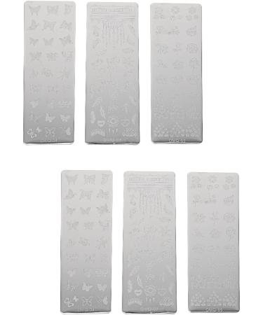 Lurrose 6pcs Nail Art Stampers & Stencils - Nail Stamping Plates & Templates for Women & Girls - International Shipping - Buy Online on GoSupps.com