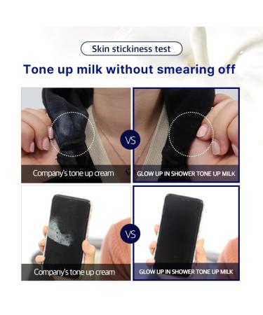 Glow Up In Shower Tone Up Milk - 10.58 Oz Body Moisturizer | Korean Skin Care | Vitamin & Ylang Ylang Flower Oil for Radiant Skin - Buy Online on GoSupps.com