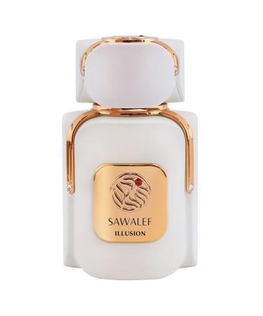 Illusion - Leather and Woody Scent Notes - Long Lasting and Addictive Unisex Fragrance - A Seductive Signature Aroma - The Luxurious Scent Of Arabia - 2.7 oz EDP Spray 2.70 Ounce (Pack of 1)