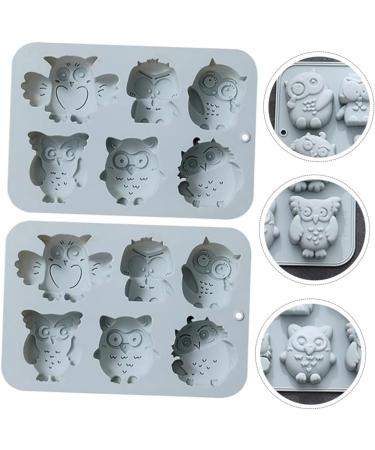 Ciieeo 4 Pcs Baking Cake Mold Silicone Molds Roasting Pan Baking Tray Resin Creative Baking Mold Tool Candy 19.9x13.8cmx2pcs Bluex2pcs - Buy Online on GoSupps.com