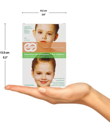 PrettyEars Cosmetic Ear Correctors for Children - 4 Pairs of Transparent Medical Grade Silicone Tape for Prominent Ears - Adhesive Solution for Toddlers Kids & Babies - Buy Online on GoSupps.com