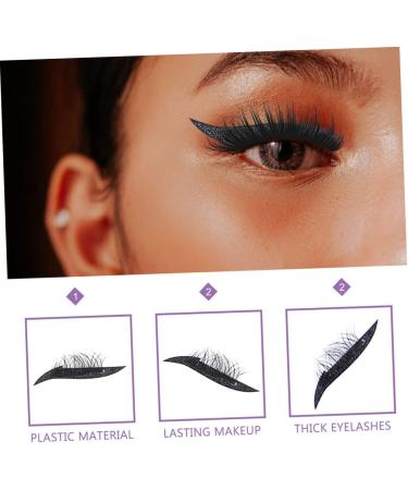 NOLITOY 28 Pairs Glitter Eyeliner Stickers Waterproof Eyeliner Female Eyelash Sticker Applique Strip Flash 1 count (Pack of 1) As Shown 1 - Buy Online on GoSupps.com