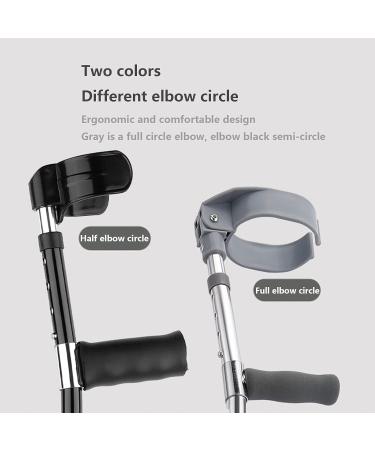 Lightweight Crutches are The Best Choice for Recovery 2 Ergonomic Adult Adjustable Walkers Aluminum Medical-Grade Crutches with Forearm Support Black Warm Life - Buy Online on GoSupps.com