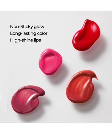 LOVB Pudding Glow Korean Lip Tint - Long-Lasting Hydrating Lip Gloss for Glowy Lips - Non-Sticky Glossy Lip Stain 0.14 Oz (Red Berry) - Buy Online on GoSupps.com