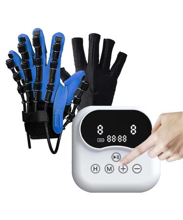 ZZBB Rehabilitation Robot Gloves Smart Chargeable Finger Training Rehab Orthotics Rehabilitation Gloves for Stroke Hemiplegia Hand Function Recovery Right X-Large