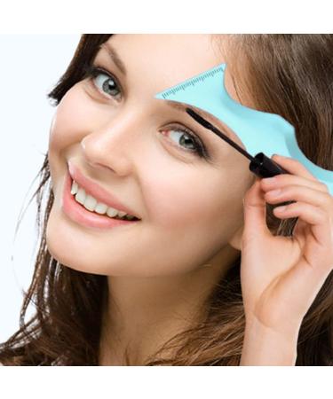 SHERCHPRY Eye Makeup Applicators Silicone Eyeliner Stencils Winged Tip Eyeliner Aid Eyebrow Pencil Stencil 5 In1 Eyeliner Wearing Aid Makeup Tool for Beginner Makeup Mascara Blue - Buy Online on GoSupps.com