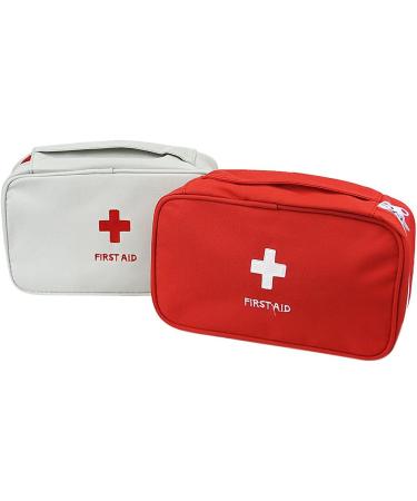 Buy Oxford Fabric Medical Bag | Travel First Aid Bag for Caregivers & Families - Red Emergency Bag - Buy Online on GoSupps.com