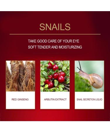 Snail Extract & Red Ginseng Eye Cream for Anti-Aging, Dark Circles & Puffiness Treatment - Buy Online on GoSupps.com