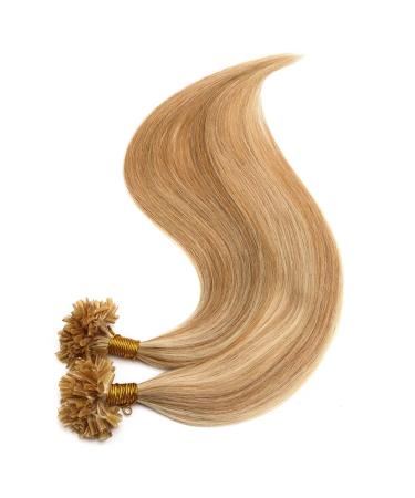 SEGO Real Hair Extensions - 200 Strands Keratin U-Tip Honey Blonde #18p613 - 22 (56cm) 100g Human Hair - Buy Online on GoSupps.com