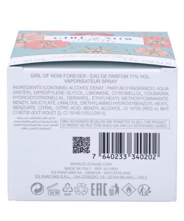 Elie Saab Girl of Now Forever Eau De Parfum Spray For Women 1.0 Ounce - Buy Online on GoSupps.com