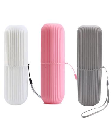 Zuomendy18 3pcs toothbrushes Storage box portable toothbrush box travel toothbrush-etui portable case travel toothbrush portable toothbrush cover portable plastic toothbrush box