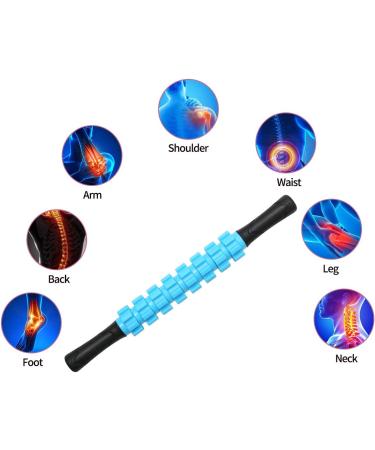 Liposuction Massage Roller Stick for Athletes | Muscle Soreness Relief & Lymphatic Drainage | Trigger Point Therapy Massager for Runners & Back Recovery - Buy Online on GoSupps.com