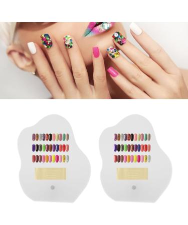 Acrylic Nail Tip Display Board Nail Palette Mixing Plate Home Nail Salon Showing Holder Rack for Artist Novice Easy Installation Multiple Applicable Place - Buy Online on GoSupps.com