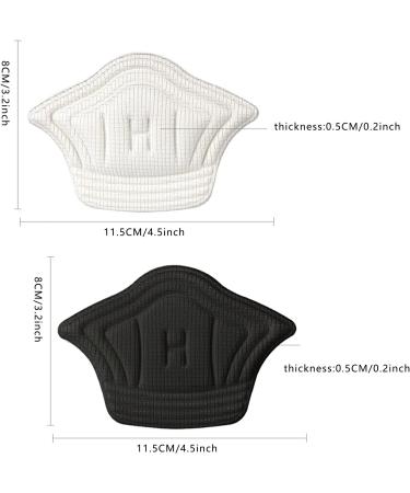 4 Pairs Heel Grips - Self-Adhesive Cushion Inserts for Men & Women | Prevent Heel Slipping & Blisters in Loose Shoes & Boots - Buy Online on GoSupps.com