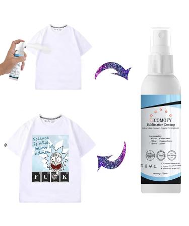 Sublimation Spray for Cotton Shirts Sublimation Coating Spray for Sublimation Coating Spray for t-shirts All Fabric Sublimation Spray for Cotton Shirts Canvas Polyester Tote Bag clothes Aprons Pillows 1