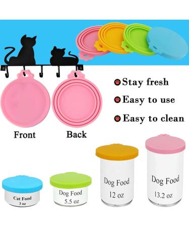 IVIA PET Food Can Lids - BPA Free Silicone Covers for Dog and Cat Food - 6 Pack (Multicolor) - Buy Online on GoSupps.com