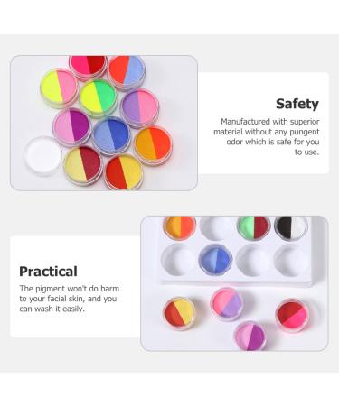 Shop Minkissy Two-Color Water-Soluble Face Paint Kit - 5 Sets of Washable Eye Shadow & Makeup Pigments for Colorful Decor - Buy Online on GoSupps.com