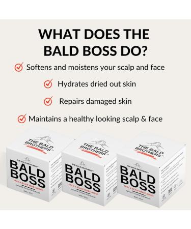 The Bald Brothers 3 Piece Full Bald Head Care Set | Complete Skincare Set for Men | Cleanse Exfoliate Hydrate & Moisturise | Vegan | 60-90 Day Supply 3 Piece Set - Buy Online on GoSupps.com