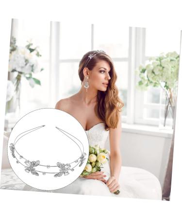 VINTORKY Headband Rhinestone Headdress Bride Wedding Headdress Girl's Headdress Simple Headdress Bridesmaid Headdress Butterflies Headdress Crystal Headdress - Buy Online on GoSupps.com