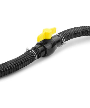 Pisces Flexible Pond Hose Pipe | 50mm (2 inch) x 5 Metre Roll | Corrugated Black Tubing for Filter Pumps and UVC Systems - Buy Online on GoSupps.com