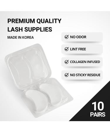 Hydro Collagen Gel Patch for Lash Extensions - Lint Free Under Eye Patch for Lash Lift 10 Pairs Made in Korea - Buy Online on GoSupps.com