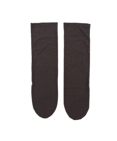 2 pieces long thin warming sleeping socks elastic soft nighttocks cozy night tapes for older people for hibernation at home gray