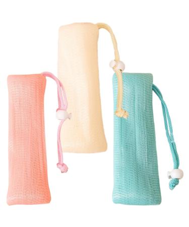 FRCOLOR 6 Pcs Soap Bags - Foam Net Shower & Bath Soap Sleeves Assorted Colors | Eco-Friendly Soap Saving Solutions - Buy Online on GoSupps.com