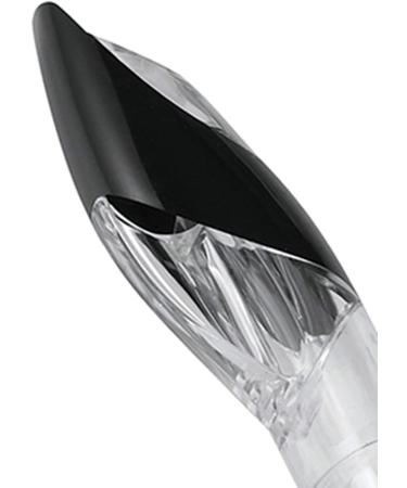 Cressi Adult Semi-Dry Snorkel for Scuba Diving, Snorkeling, and Freediving | Quick-Release Snorkel Keeper, Purge Valve | Tao Design Italy | Clear/Black - Buy Online on GoSupps.com