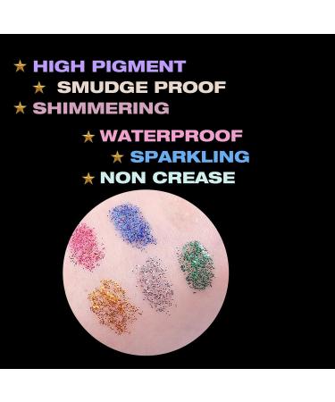 Buy 10pcs Glitter Eyeliner & Shimmer Liquid Eyeshadow | Durable Gold & Silver Metallic Eyeliners for Stunning Makeup Looks - Buy Online on GoSupps.com