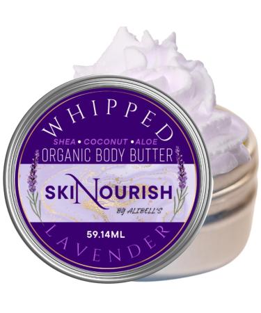 AliBell's-BOGO- Whipped Body Butter - Body Butter for Women - Non-Greasy Lavender Moisturizer for Dry Skin and Hair 2oz