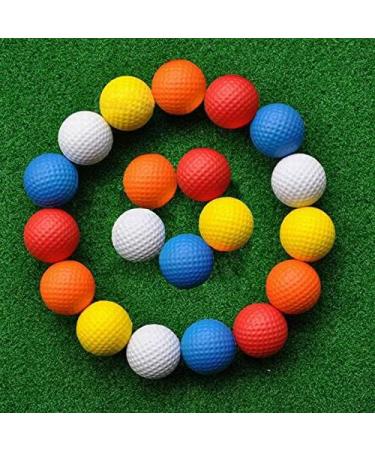 Foam Golf Practice Balls - Fessal 12 Pack | Colored, Dent-Resistant, Soft Balls for Indoor & Backyard Training - Buy Online on GoSupps.com