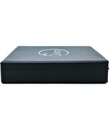 JEROOT Titanium Magnetic Rings - Step Edge Sleek Design for Men Women | 2 Strong Magnets | Jewelry Gift Box | Black 5mm Z 1/2 (3500 Gauss) - Buy Online on GoSupps.com