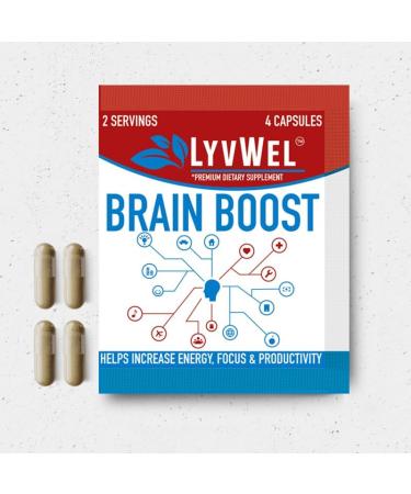 Brain Boost Capsules - Advanced Cognitive Enhancer for Focus Energy & Clarity - 5-Pack | Shop Internationally - Buy Online on GoSupps.com