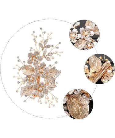 FRCOLOR Flower Leaf Hairpin Hair Accessory for Women Bobby Pin Hair Clips Womens Barrettes for Hair Bobby Clip Hair Cutting Guide Tool Crystal Headpiece Rhinestone Headgear Miss To Weave - Buy Online on GoSupps.com