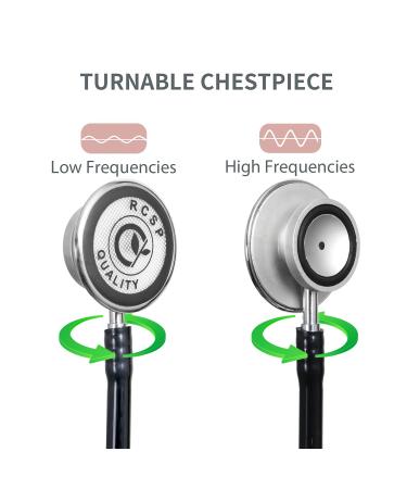 Buy Lightweight Stethoscope for Doctors & Nurses - Flexible Latex-Free Tube Soft Ear Knobs Silver Matt Finish - International Shipping Available - Buy Online on GoSupps.com