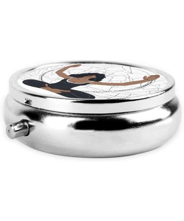 Yoga Meditation Mini Round Pill Box | 3 Compartment Travel Organizer | Portable Pill Case for Home & Office - Buy Online on GoSupps.com