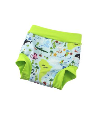 BabyPreg High Waist Swimming Diaper Shorts for Babies 0-2 Years - Green (1 Pack) - Ultimate Protection & Comfort - Buy Online on GoSupps.com