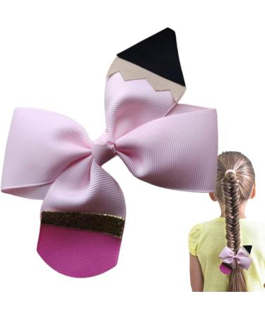 Pencil Pinwheel Bows Clips | Colorful Grosgrain Ribbon Bows for Kindergarten | Boutique Bow Alligator Clips School Girls Hair Bows Grosgrain Bows Hair Clips for First Day of School Frifer - Buy Online on GoSupps.com
