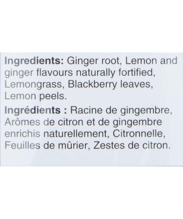 Twinings Lemon & Ginger Herbal Individually Wrapped Tea Bags | Naturally Caffeine-Free | 20 Count (Pack of 6) | Enjoy Hot or Iced Lemon and Ginger 20 Count (Pack of 6) - Buy Online on GoSupps.com