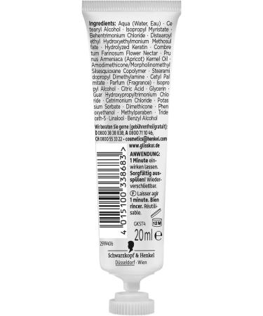 handle Gliss SOS intensive treatment Total Repair 8 x 15 ml hair treatment with keratin for intensive repair and care effective after 1 minute of application time 15 ml 8er Pack - Buy Online on GoSupps.com