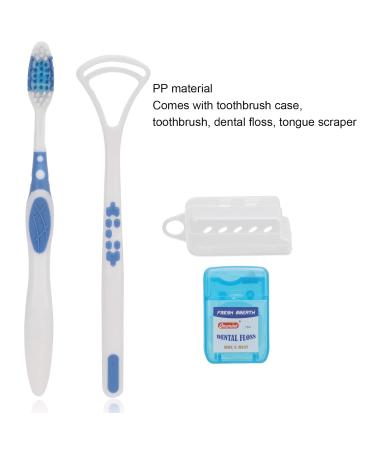 Wound Cleaning Set - Anggrek Mouth Cleaner | Effective Tongue Scraper & Toothbrush Set for Adults - Flexible PP Material - Buy Online on GoSupps.com