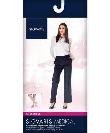 Buy SIGVARIS Women's EVERSHEER 780 Open Toe Calf Compression Socks 15-20mmHg - Honey One Size | International Shipping Available - Buy Online on GoSupps.com