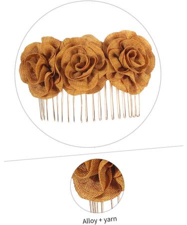 Hairclips Metal Hair Clips Womens Hair Clips Barrettes for Women Clips for Hair Bridal Flower Clip Flower Hair Clip Cloth Flower Hairpin Bridal Barrette Prom Bride Hair Accessories - Buy Online on GoSupps.com