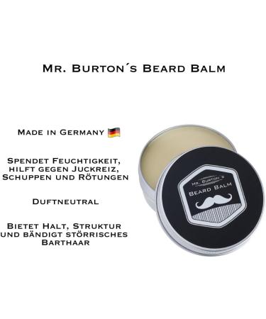 Mr. Burton's Beard Balm Pure 60G - Best Beard Care & Styling with Argan Oil | Soft Smooth Beard - Buy Online on GoSupps.com