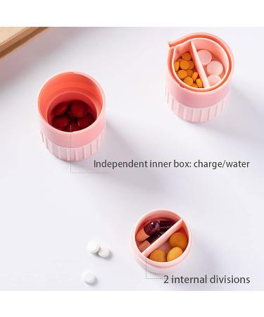 YLWX Portable Pill Cutter & Grinder - White Tablet Cutting Crushing and Milling Solution for Easy Medication Management - Buy Online on GoSupps.com
